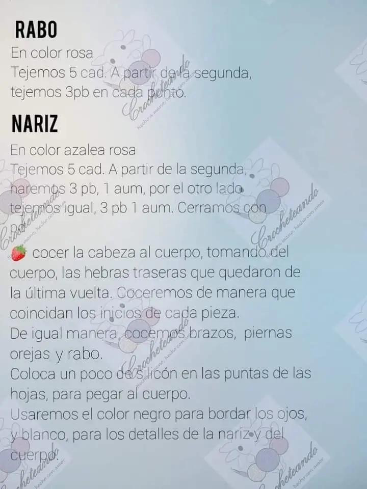 Patrón Gratuito Llavero Cerdito Fresa Amigurumi