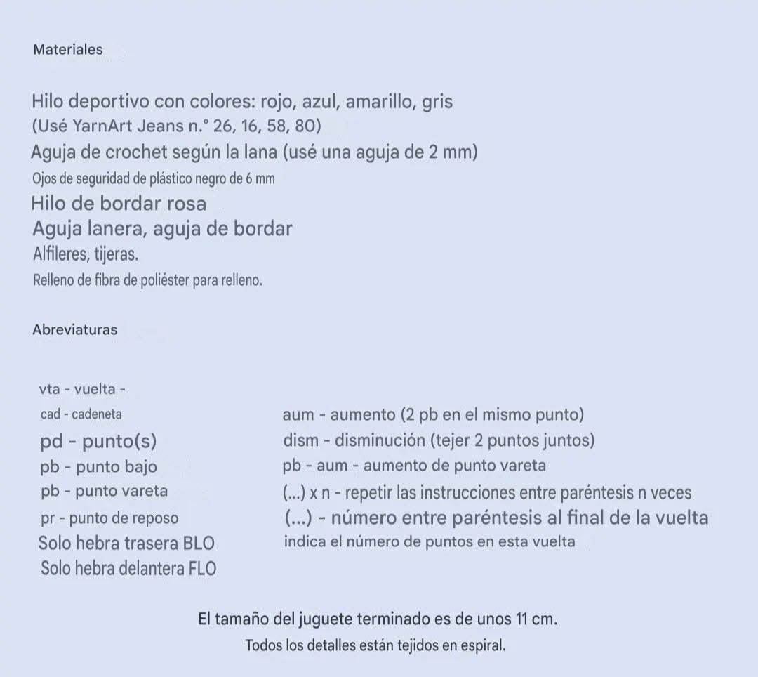 Patrón Gratuito Loro Bebé - Amigurumi Rojo y Azul