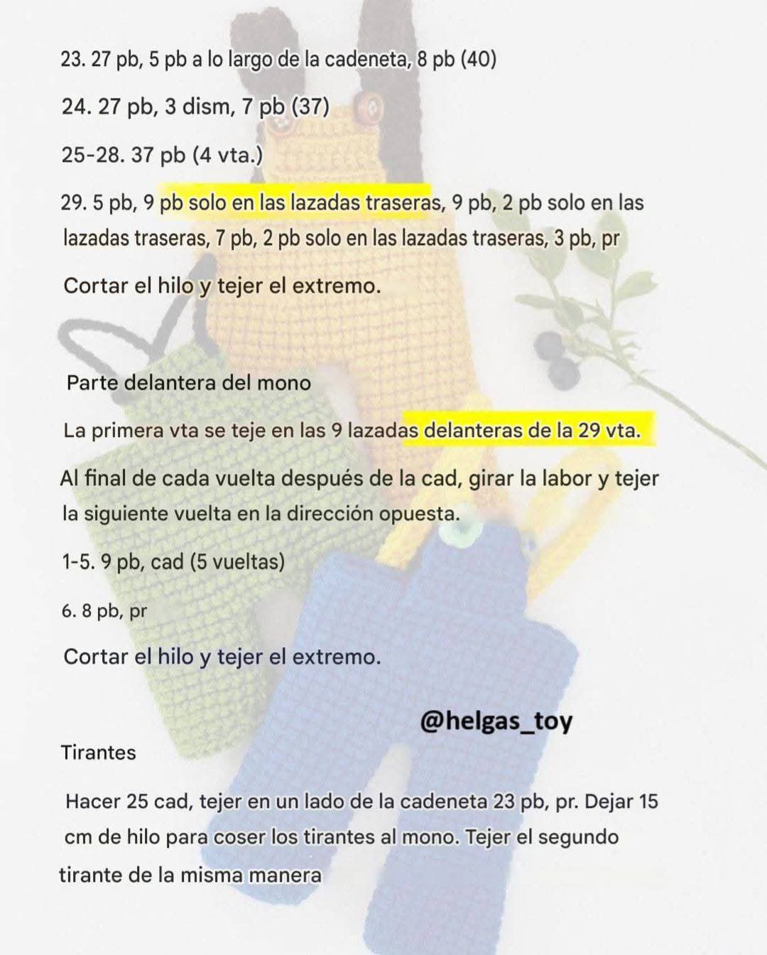 Patrón Gratuito: Mono Amigurumi Tejido a Crochet en Colores Azul, Verde y Amarillo