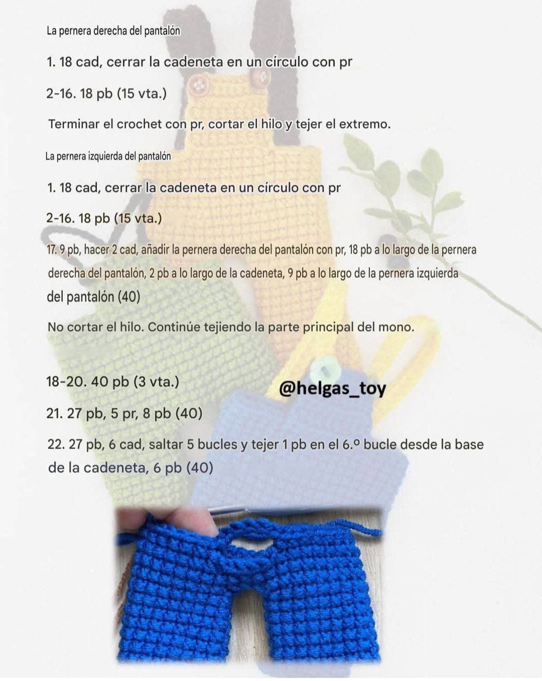 Patrón Gratuito: Mono Amigurumi Tejido a Crochet en Colores Azul, Verde y Amarillo