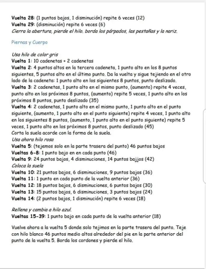 Patrón Gratuito Muñeca Amigurumi Molly con Gorro y Ropa