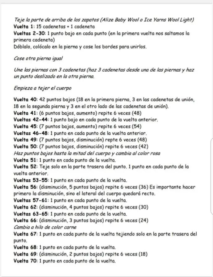 Patrón Gratuito Muñeca Amigurumi Molly con Gorro y Ropa