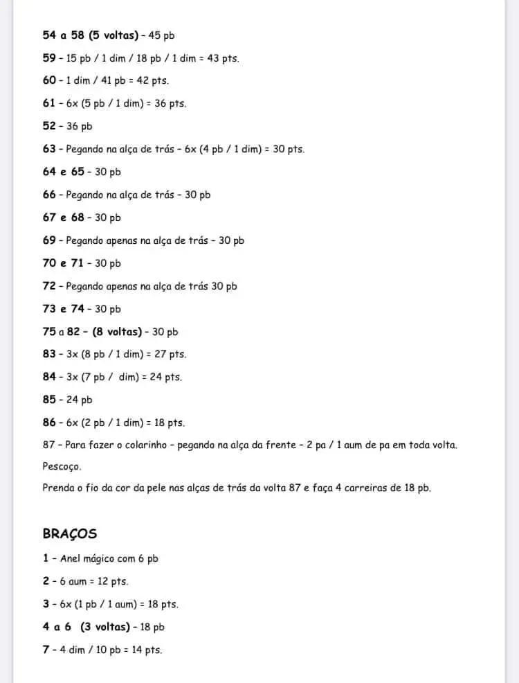 Patrón Gratuito Muñeca Amigurumi Vestido Rosa y Morada