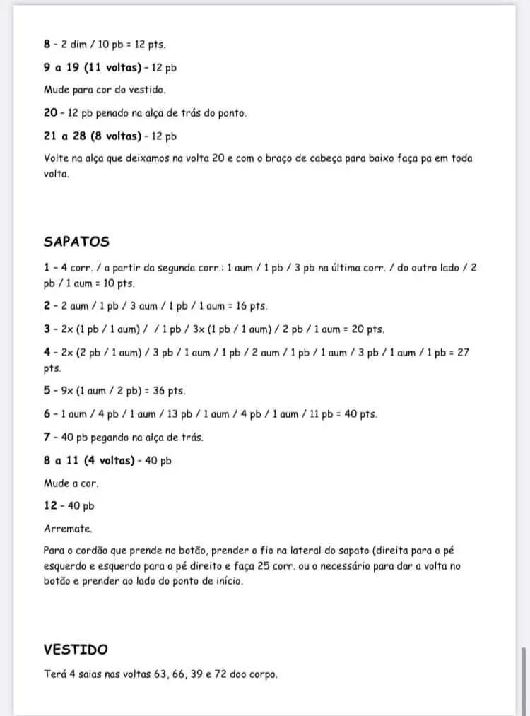 Patrón Gratuito Muñeca Amigurumi Vestido Rosa y Morada