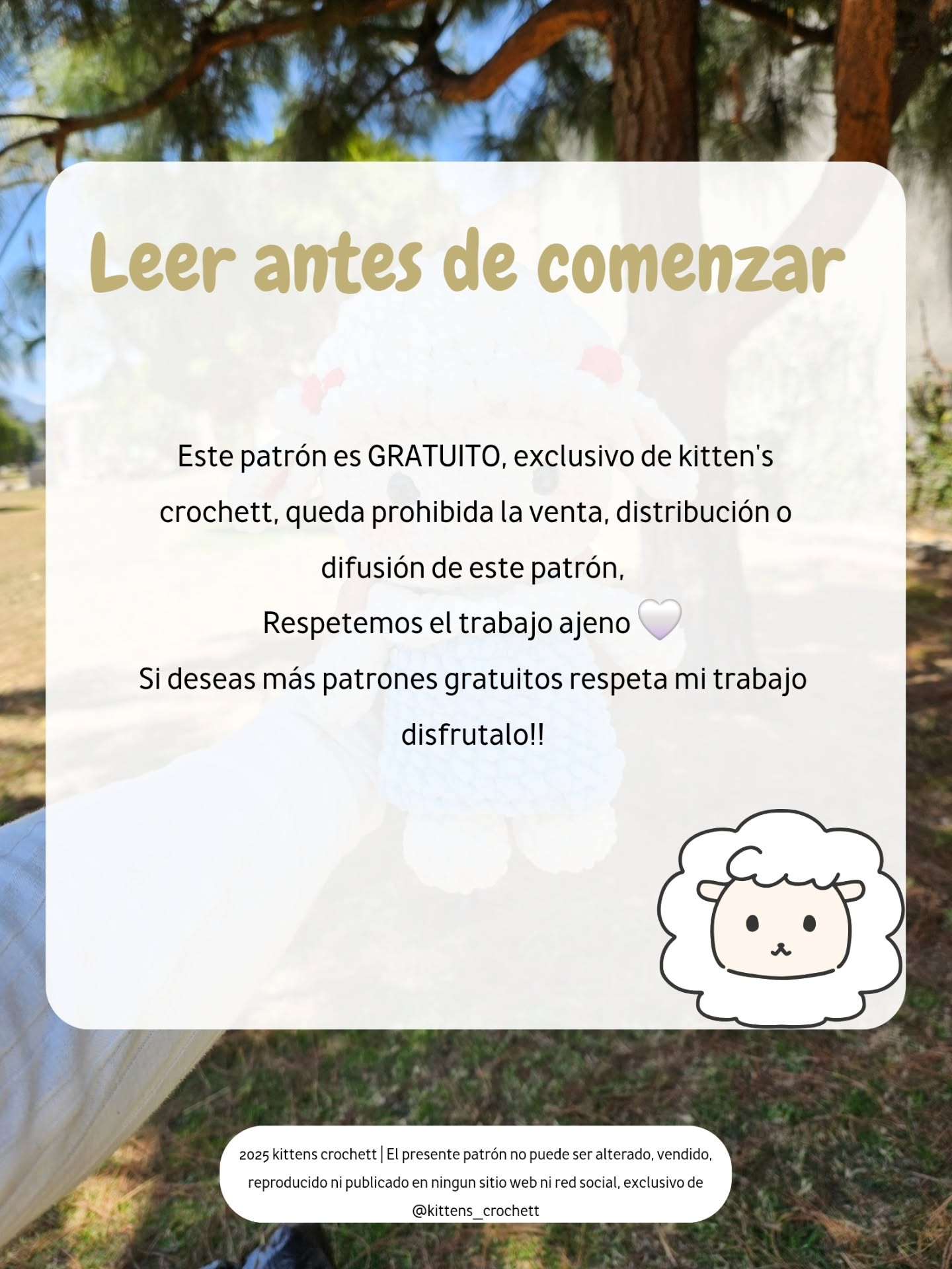 Patrón Gratuito Ovejita Amigurumi con Punto Burbuja y Vestido Azul