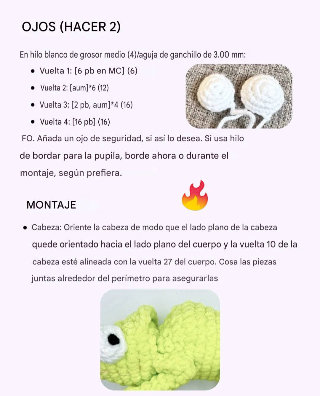 Patrón Gratuito: Pam-Eleon El Camaleón - Amigurumi Crochet