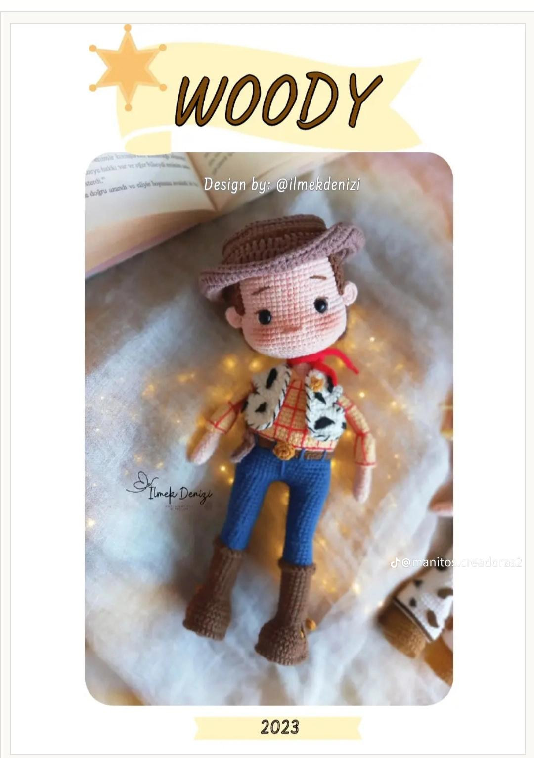 Patrón gratuito para amigurumi Woody de Toy Story en español