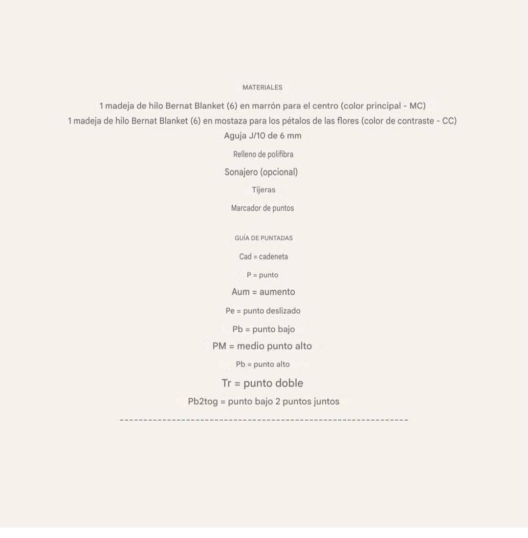 Patrón gratuito: Peluche de girasol amigurumi