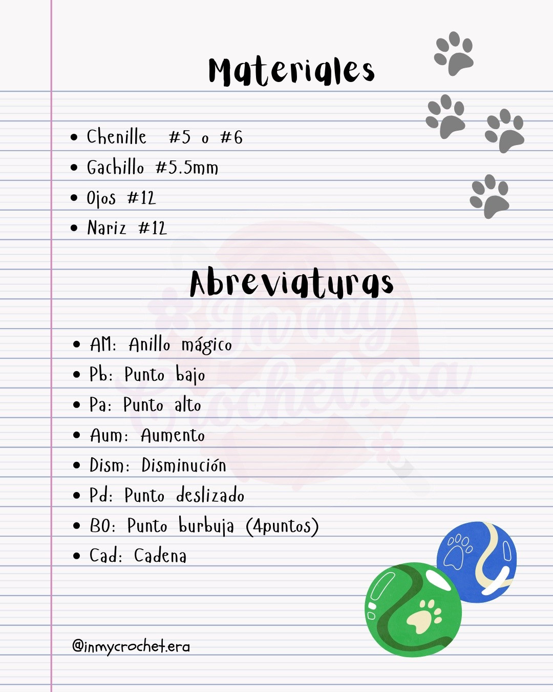 Patrón Gratuito Perritos Amigurumi Móc Len Chenille