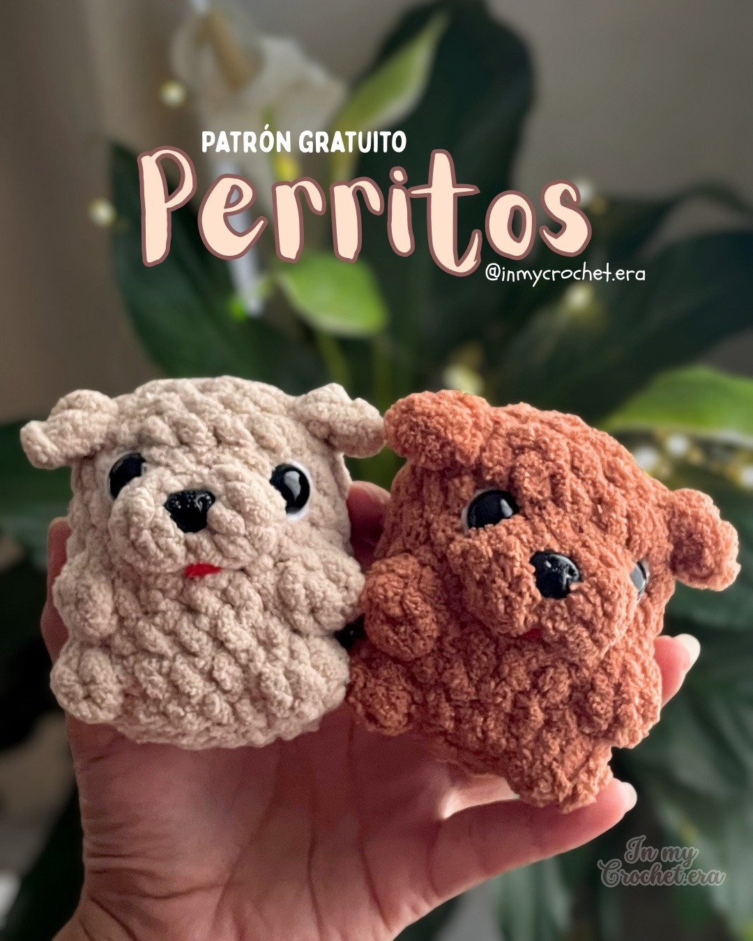 Patrón Gratuito Perritos Amigurumi Móc Len Chenille