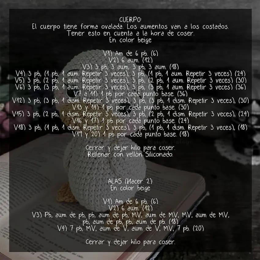 Patrón Gratuito Rufina la Patita: Tutorial Amigurumi Pato Móc Len Chi Tiết