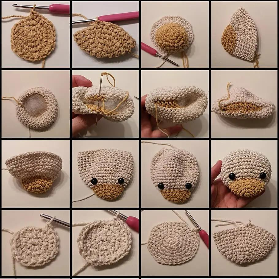 Patrón Gratuito Rufina la Patita: Tutorial Amigurumi Pato Móc Len Chi Tiết