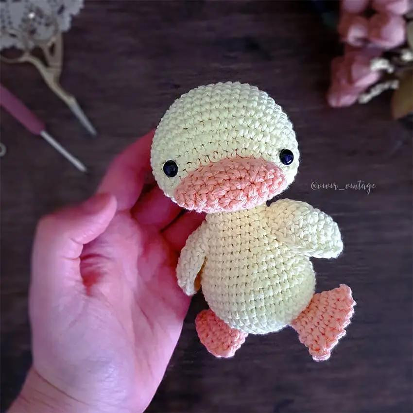 Patrón Gratuito Rufina la Patita: Tutorial Amigurumi Pato Móc Len Chi Tiết