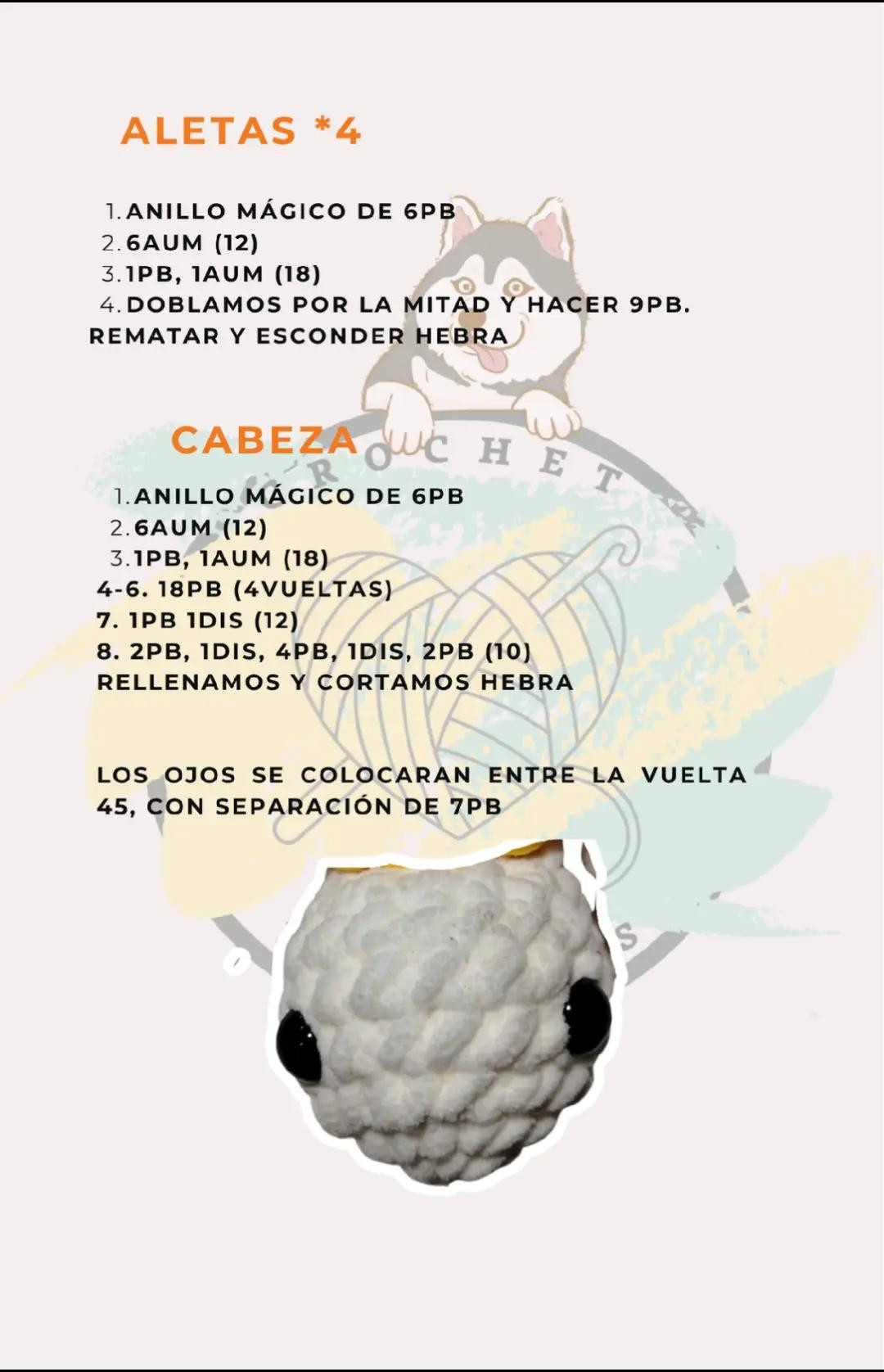 Patrón Gratuito Tortuga Marina Móc Len Chenille