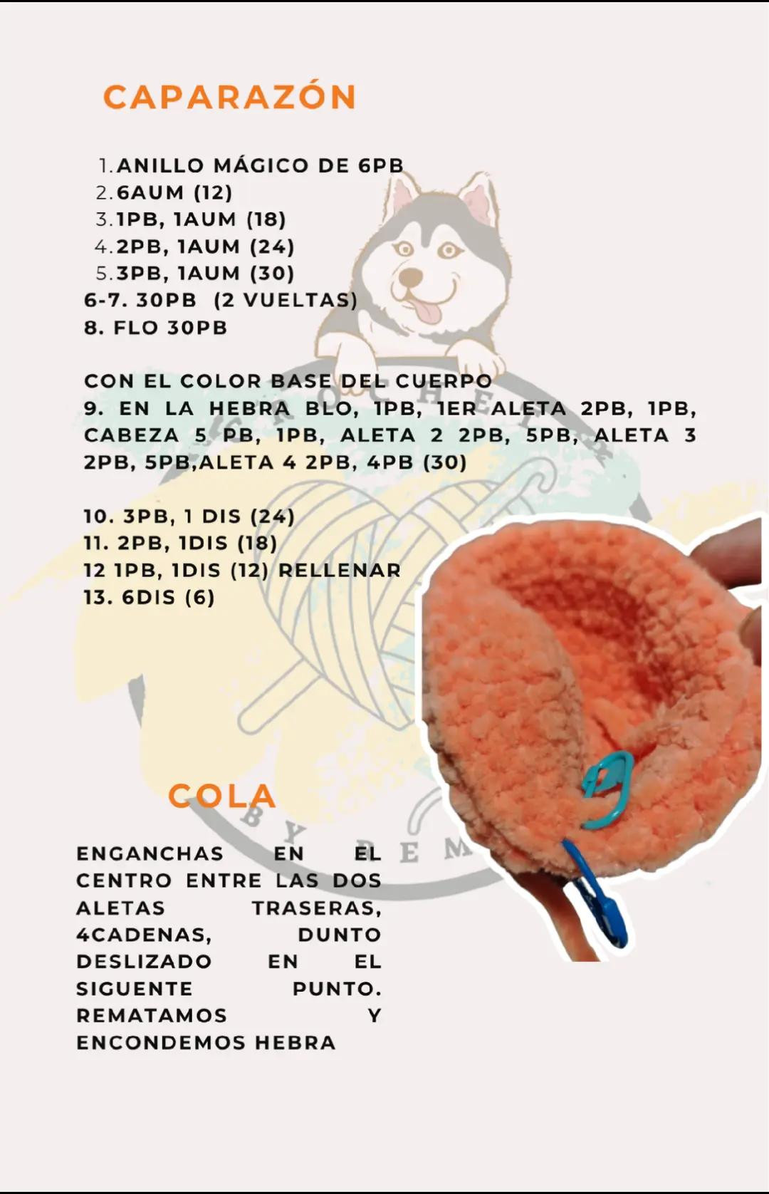 Patrón Gratuito Tortuga Marina Móc Len Chenille