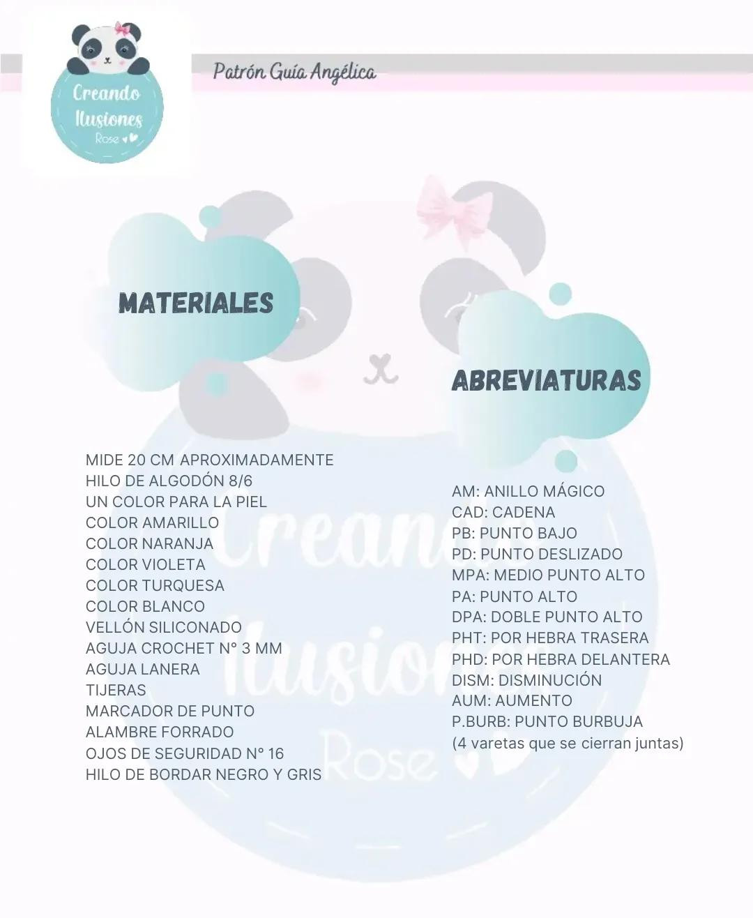 Patrón Guía Amigurumi Angelica Rugrats