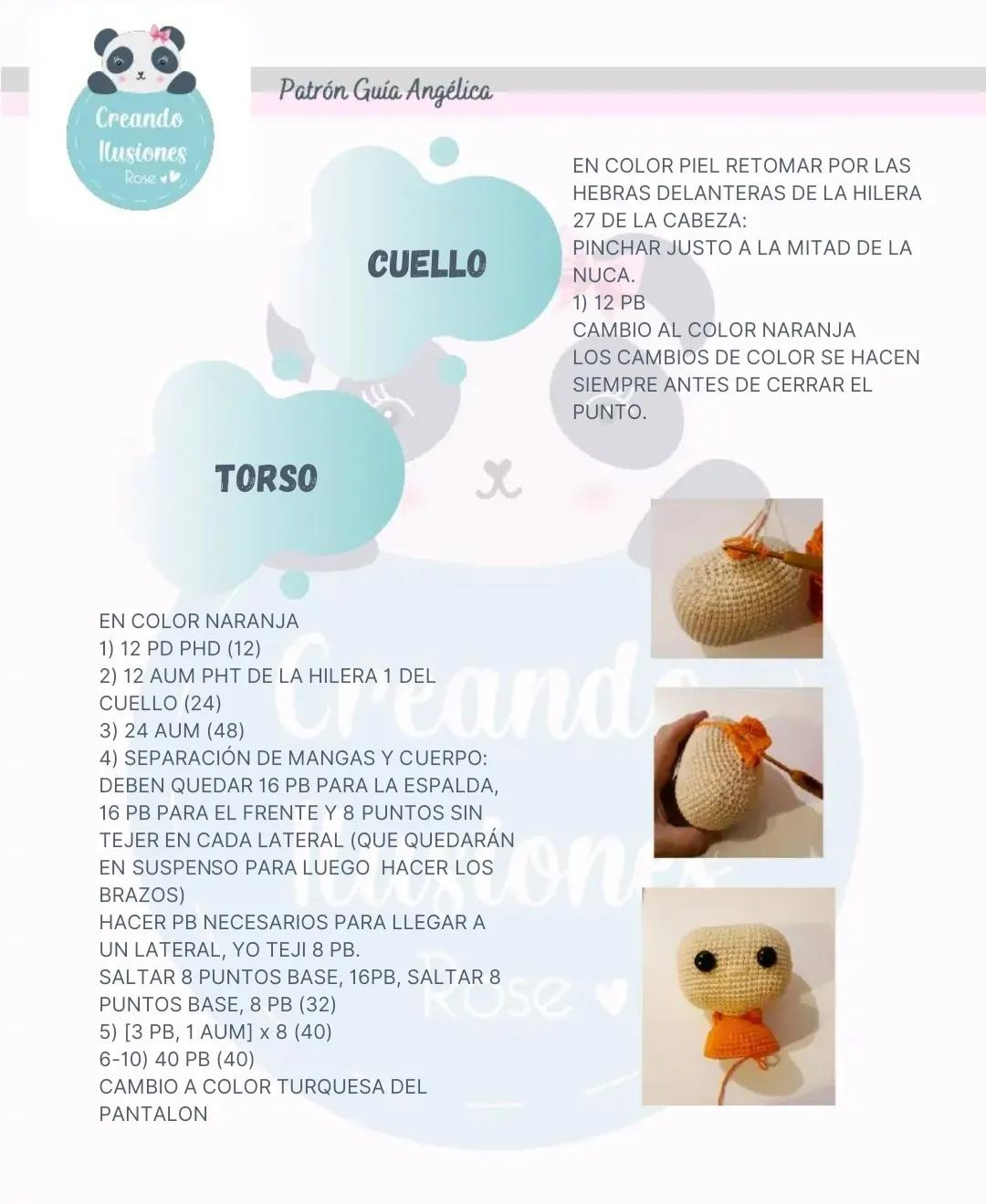 Patrón Guía Amigurumi Angelica Rugrats