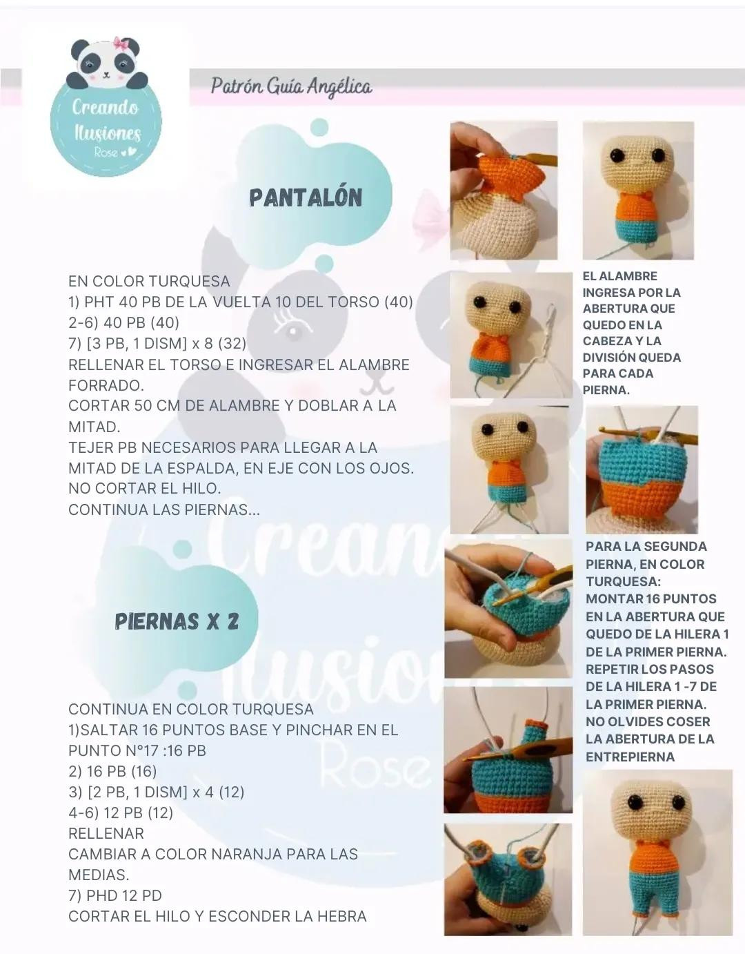 Patrón Guía Amigurumi Angelica Rugrats