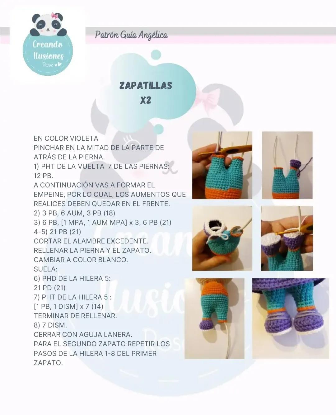 Patrón Guía Amigurumi Angelica Rugrats