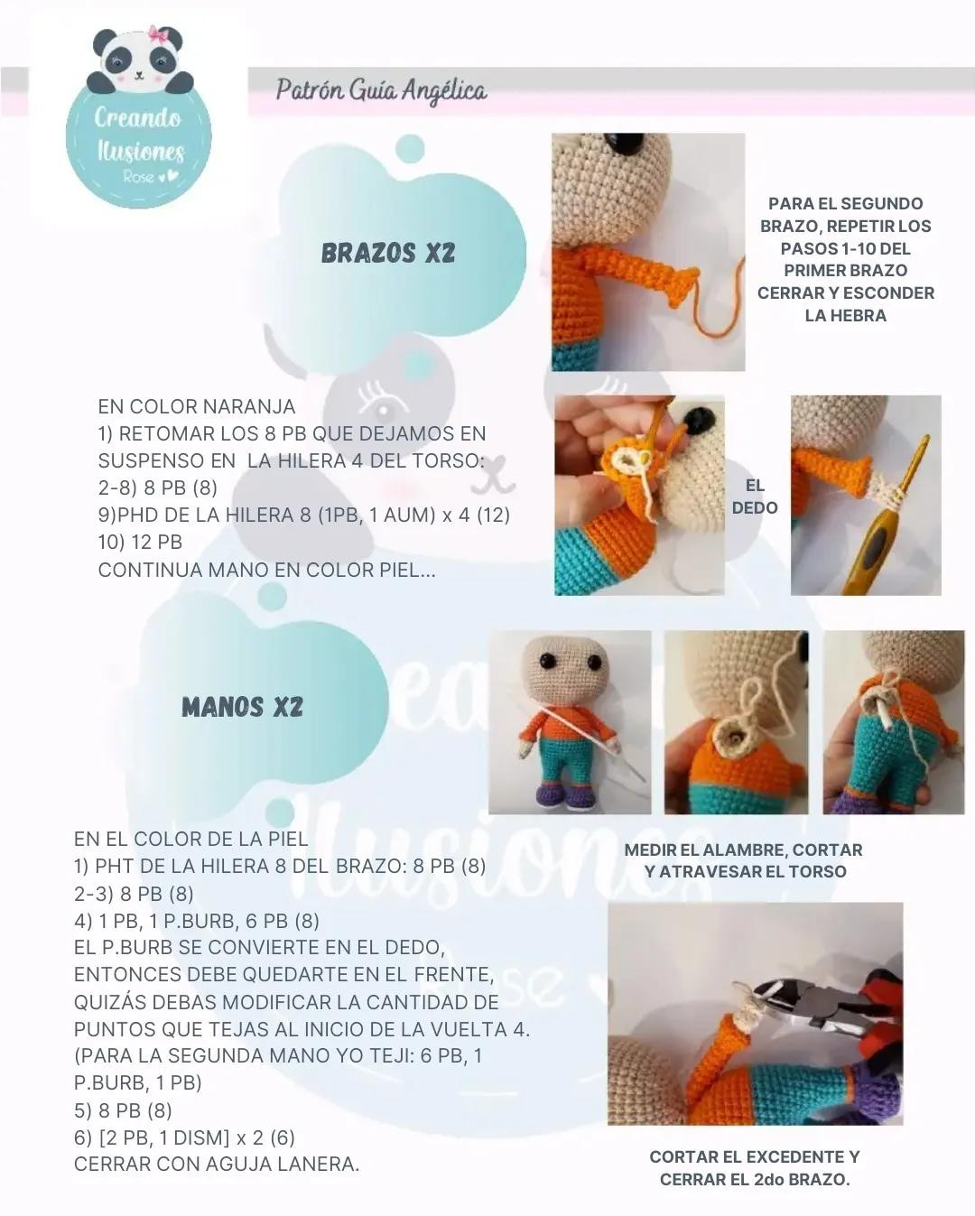 Patrón Guía Amigurumi Angelica Rugrats