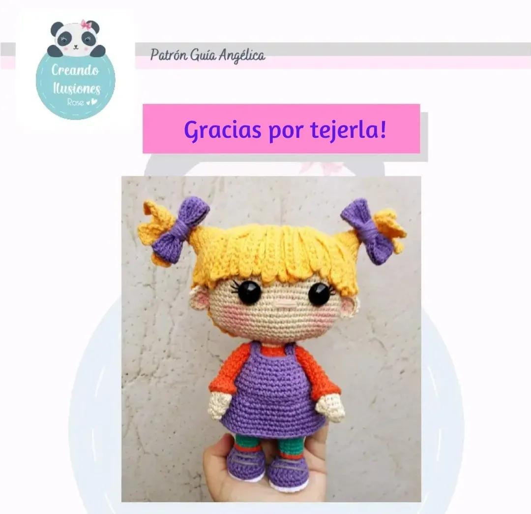 Patrón Guía Amigurumi Angelica Rugrats