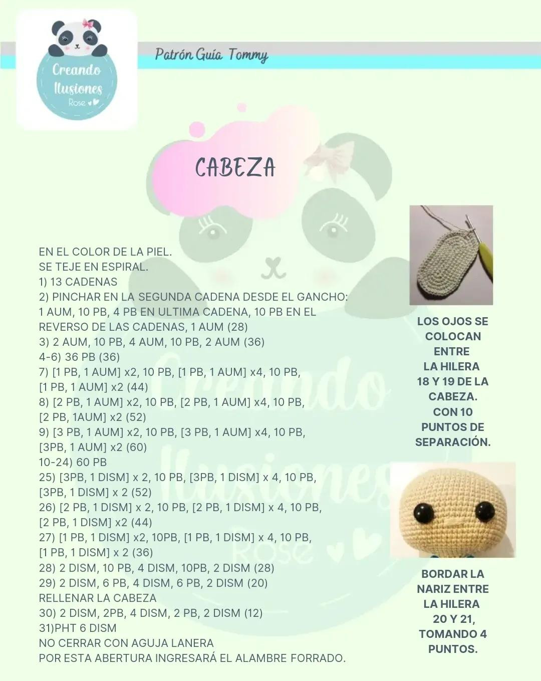 Patrón Guía Amigurumi Tommy Rugrats - Tejer a Crochet