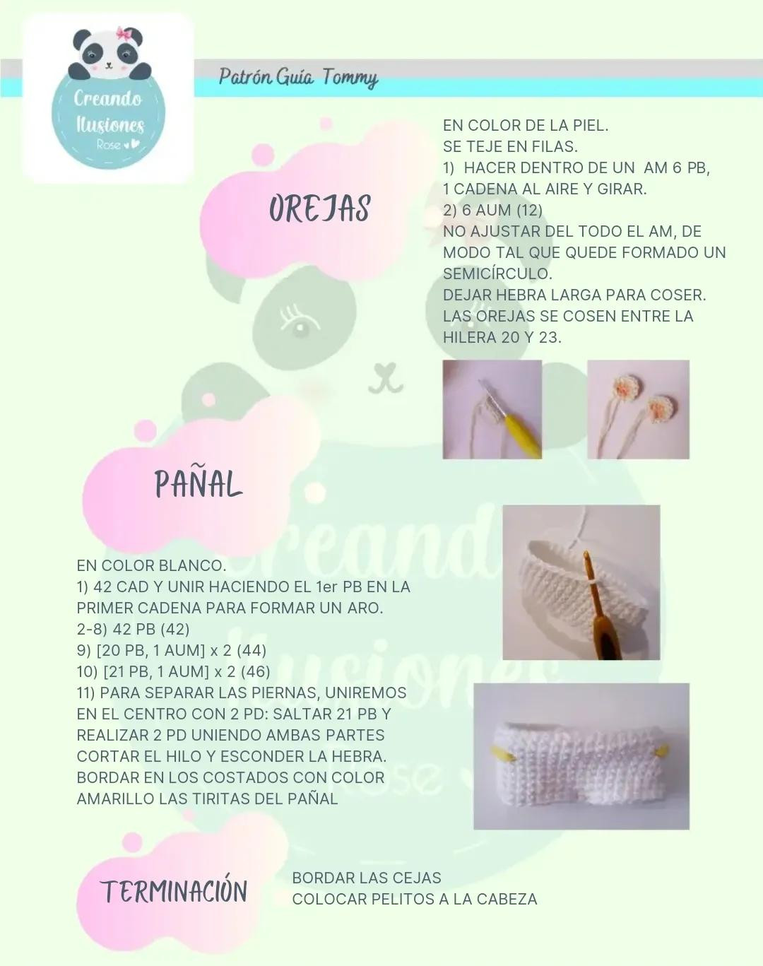 Patrón Guía Amigurumi Tommy Rugrats - Tejer a Crochet