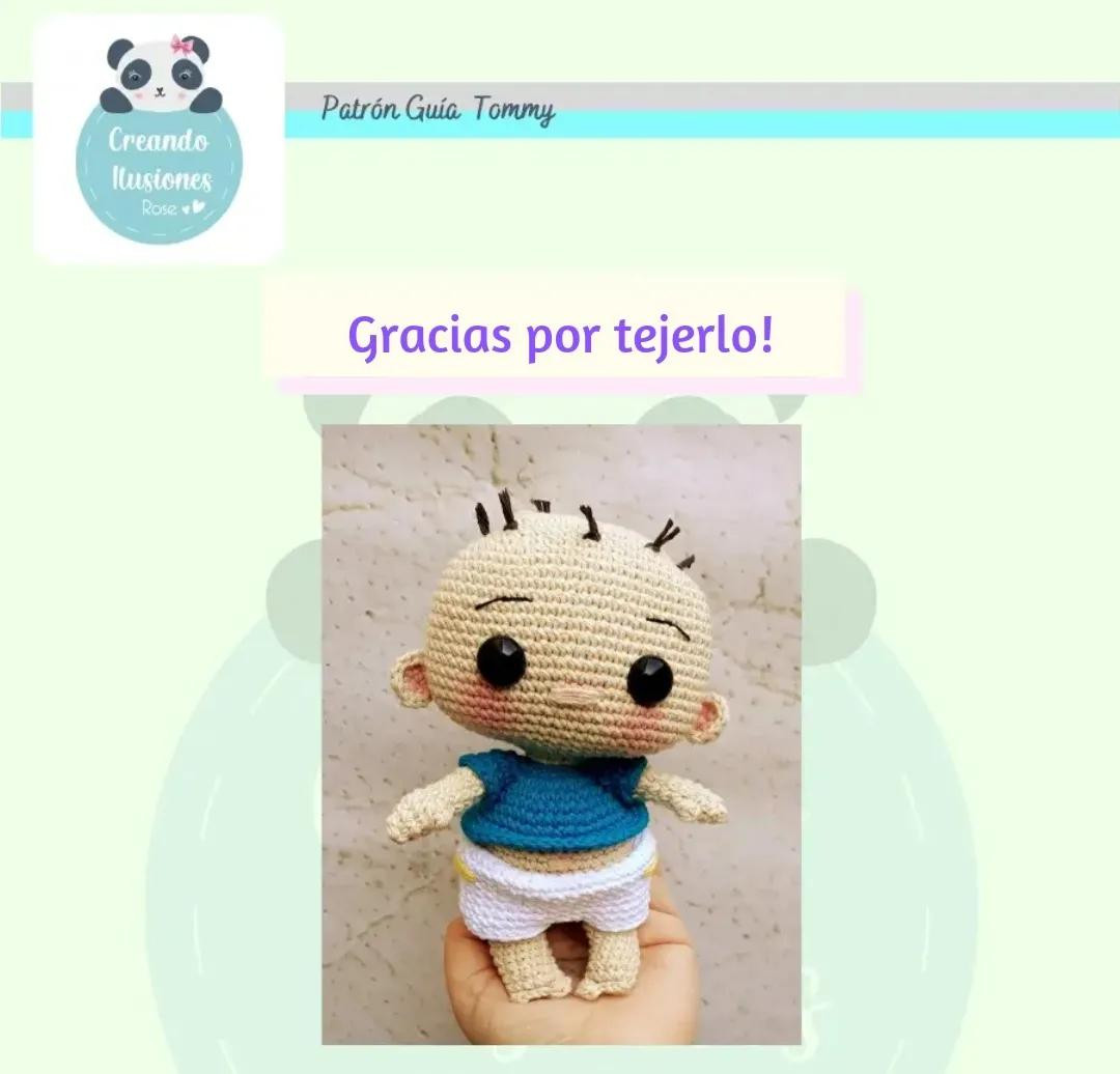 Patrón Guía Amigurumi Tommy Rugrats - Tejer a Crochet
