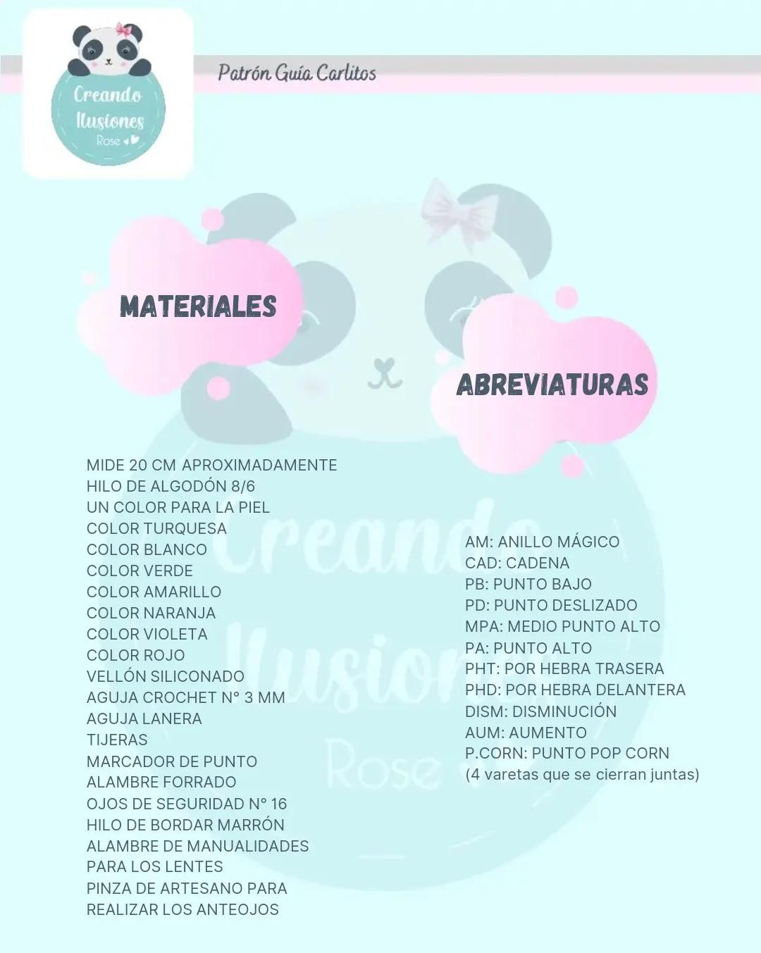 Patrón Guía Móc Len Búp bê Carlitos Rugrats