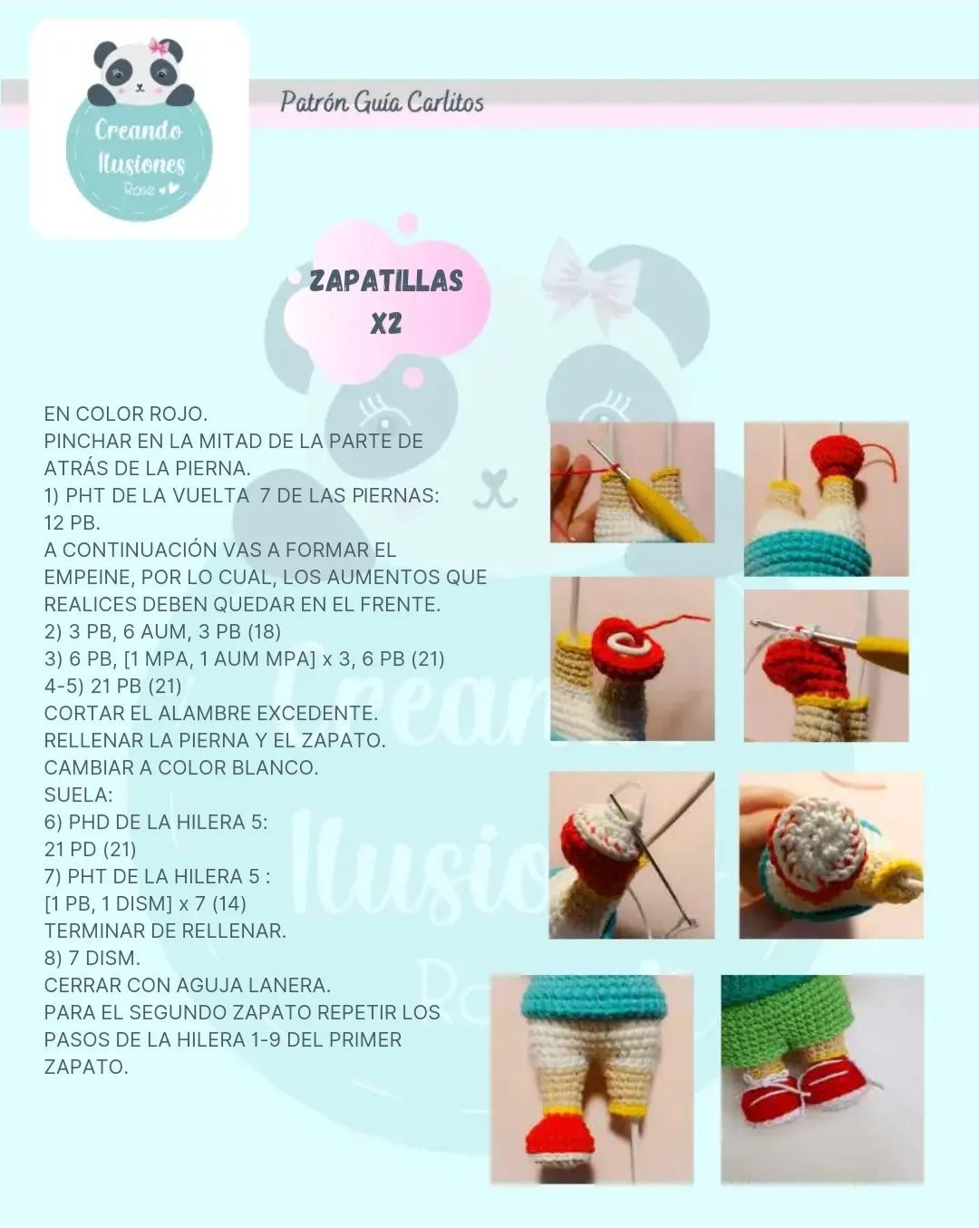 Patrón Guía Móc Len Búp bê Carlitos Rugrats