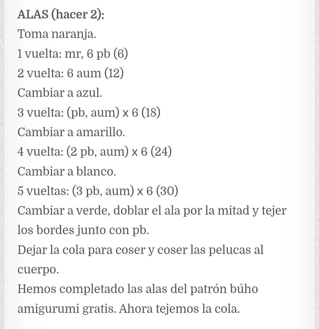 Patrón Libre Amigurumi Búho Sonajero Amarillo y Azul