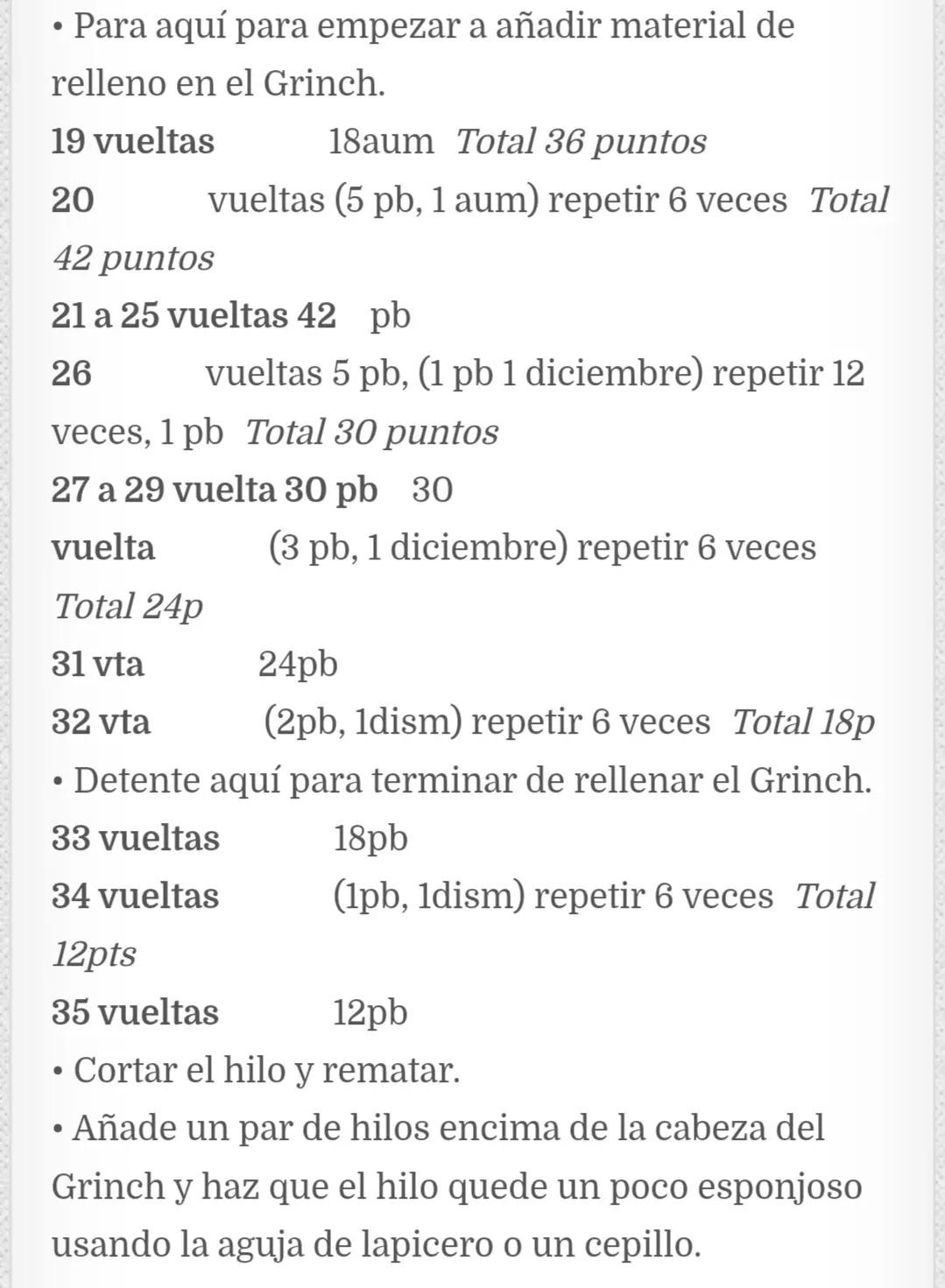 Patrón Libre Amigurumi Feliz Grinch: Búp bê móc len màu xanh lá với khăn quàng đỏ trắng, hướng dẫn chi tiết từng bước
