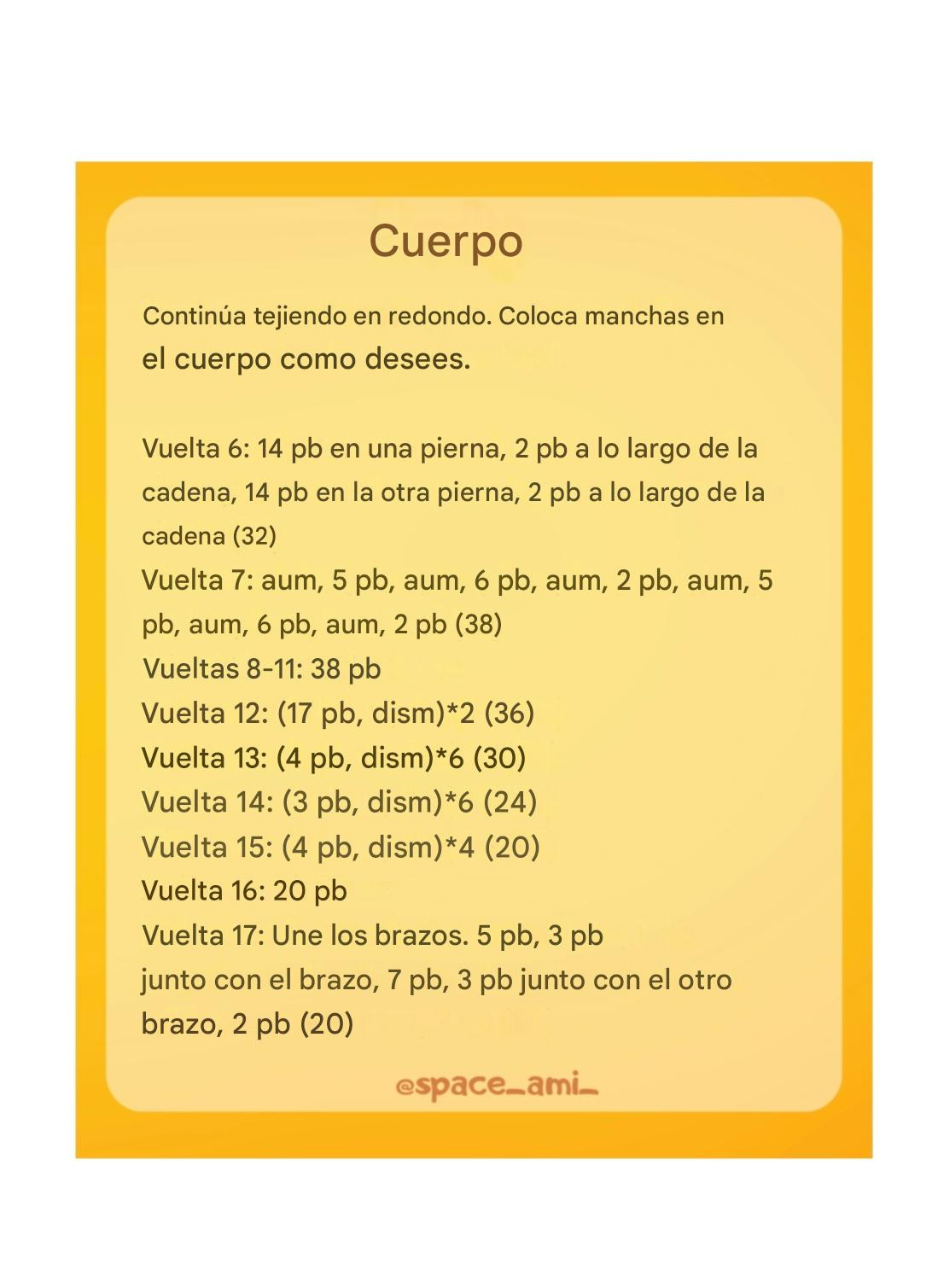 Patrón libre de amigurumi vaca con hilo felpa y colores pastel