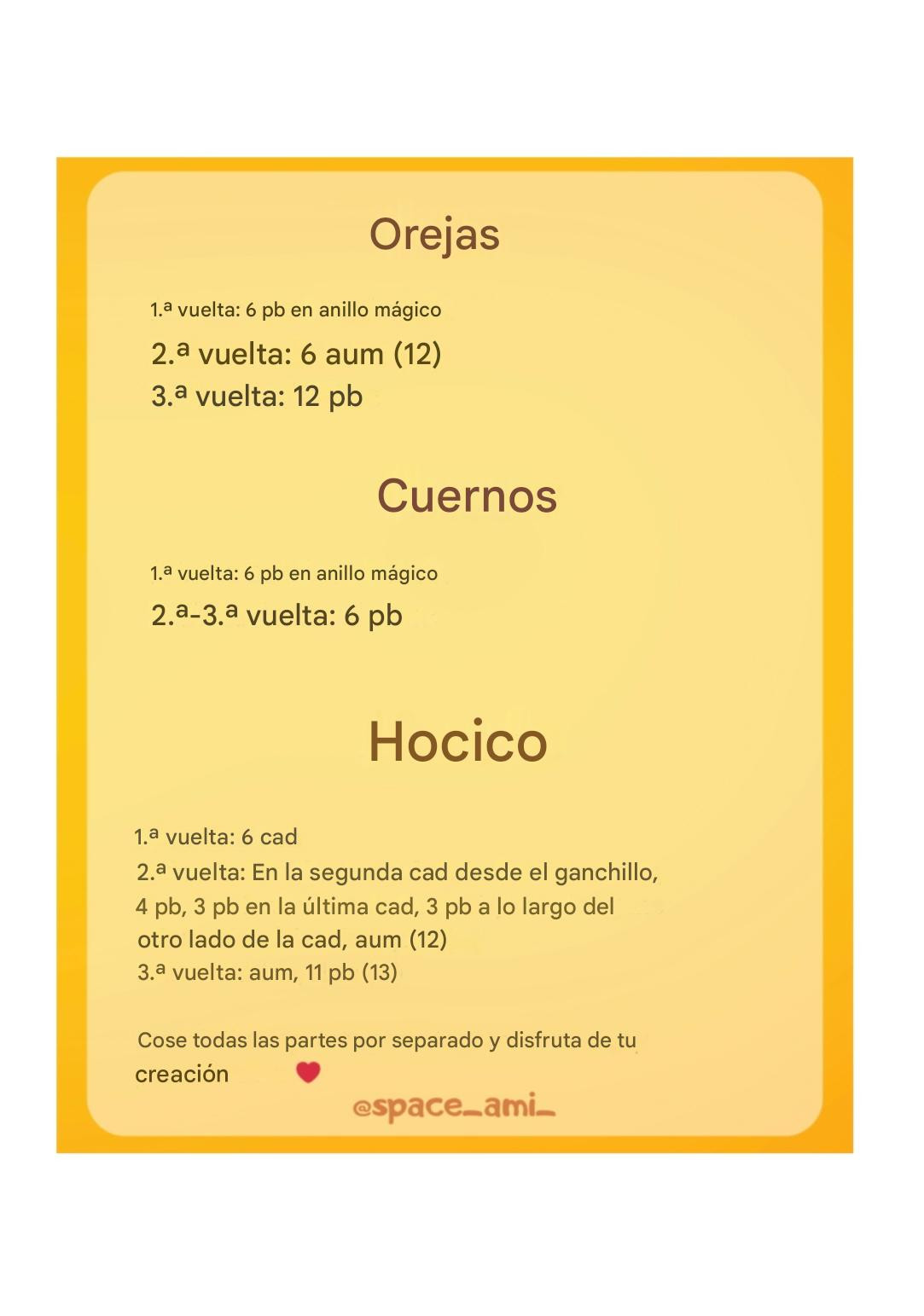 Patrón libre de amigurumi vaca con hilo felpa y colores pastel