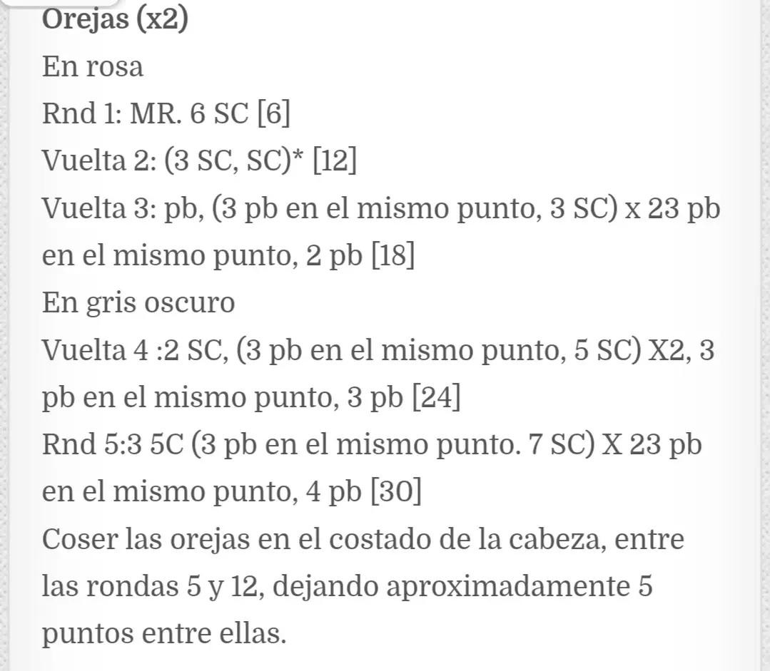 Patrón Libre de Murciélago Amigurumi: Guía paso a paso para crear un adorable murciélago de crochet en gris oscuro y rosa, con instrucciones detalladas