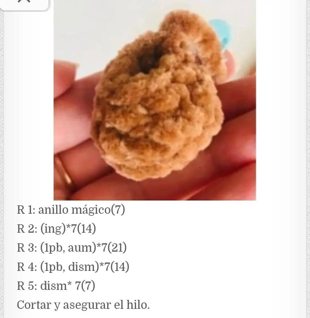 Patrón libre de osito de peluche Amigurumi con jersey