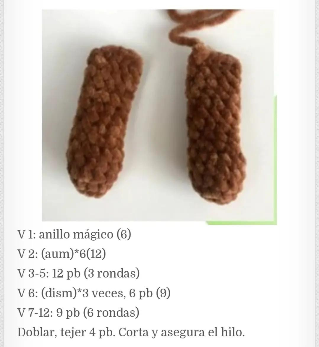 Patrón libre de osito de peluche Amigurumi con jersey