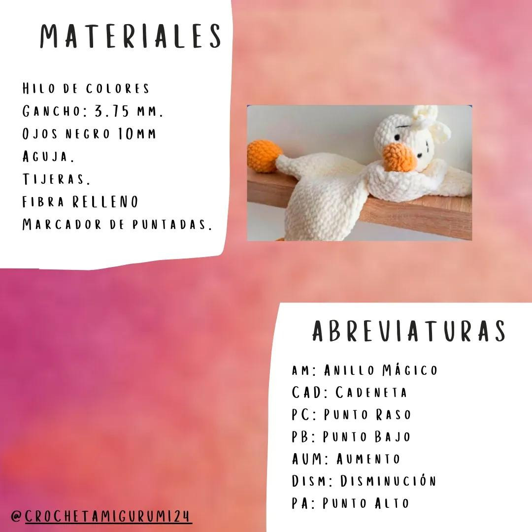 Patrón: Manta de Bebe Pato - Paso a Paso