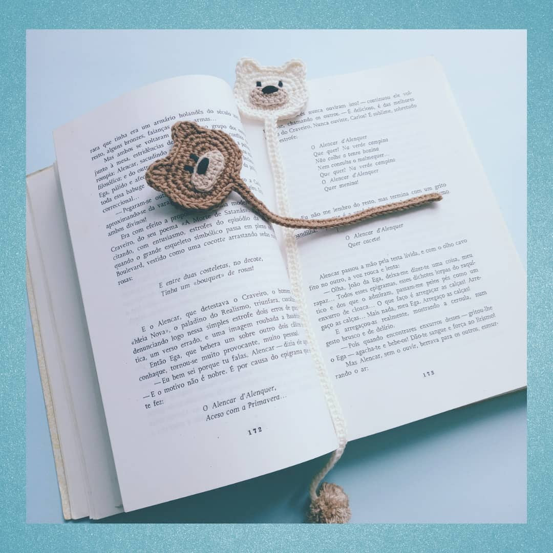 Patrón Marcapáginas Osito: Tutorial de Ganchillo para Decorar Libros