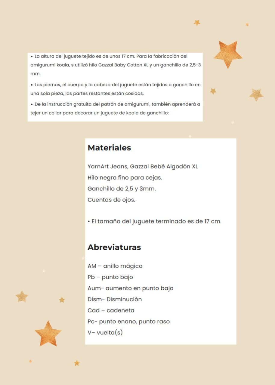 Patrón Milo Koala Amigurumi: Guía de Tejer con Hilo y Ganchillo