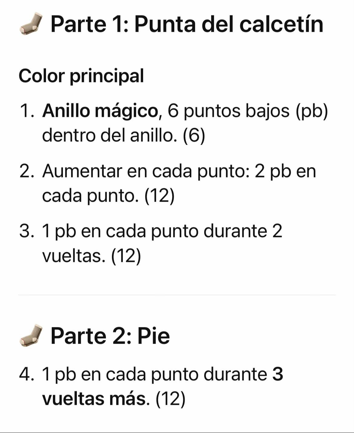 Patrón: Mini Calcetines Colgantes de Crochet (5 cm)