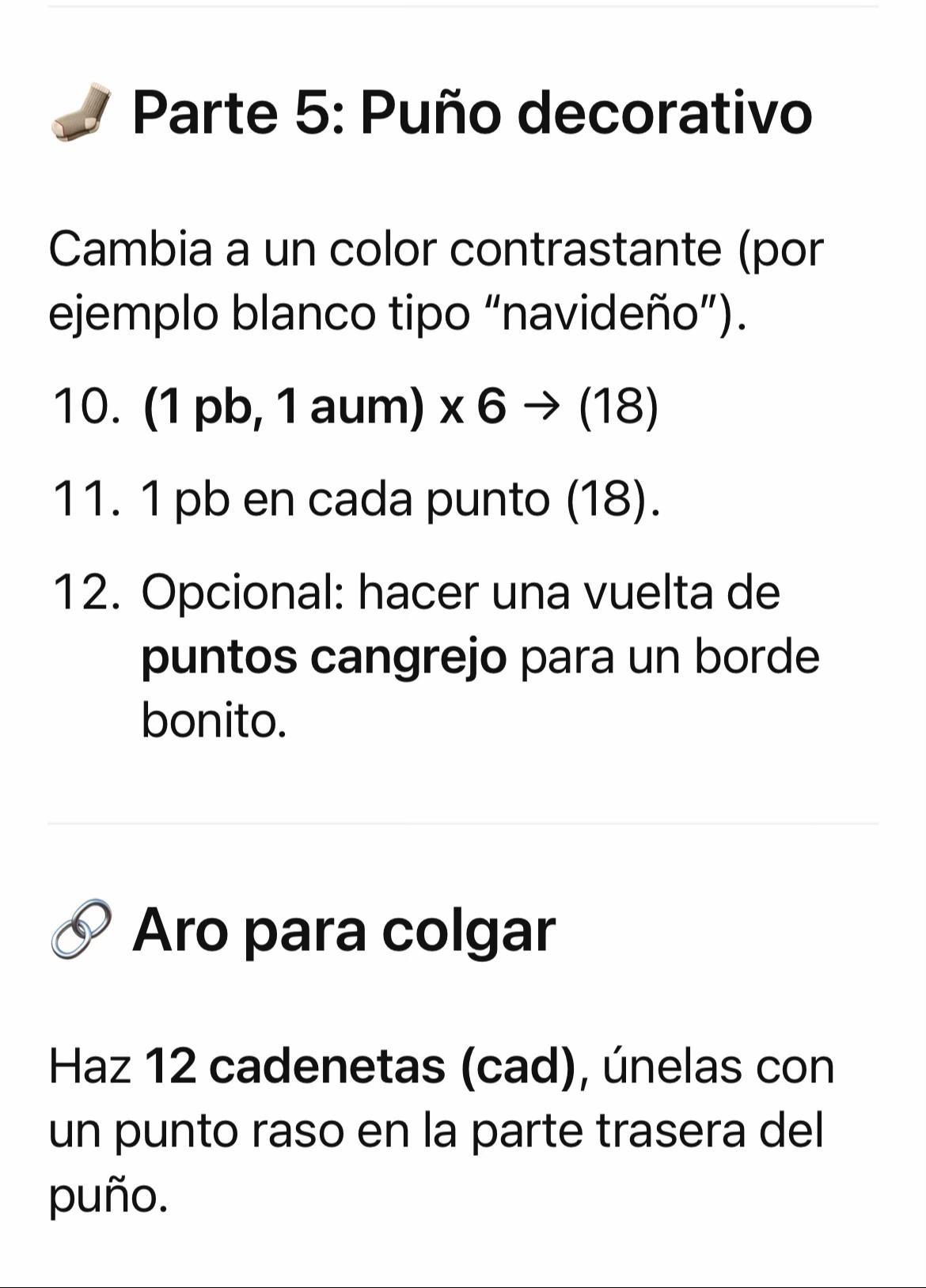 Patrón: Mini Calcetines Colgantes de Crochet (5 cm)