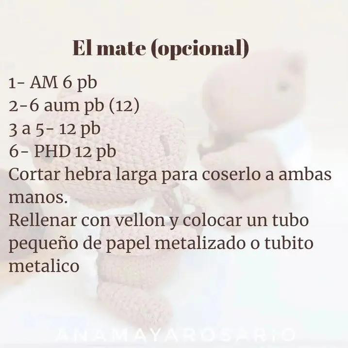 Patron Mini Capi: Guía de tejido amigurumi capibara