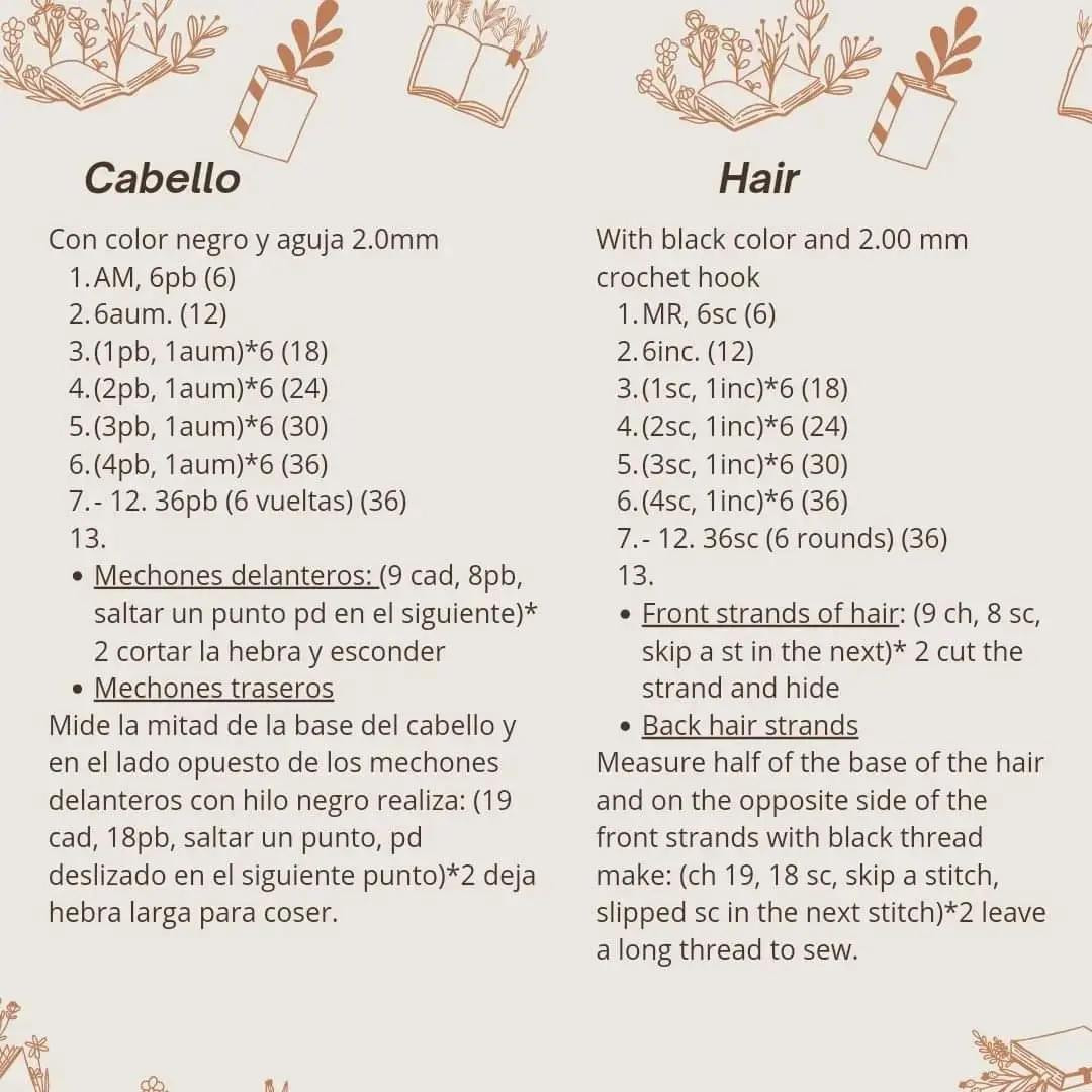 Patrón Móc Len Búp Bê Frida Kahlo Dáng Sách