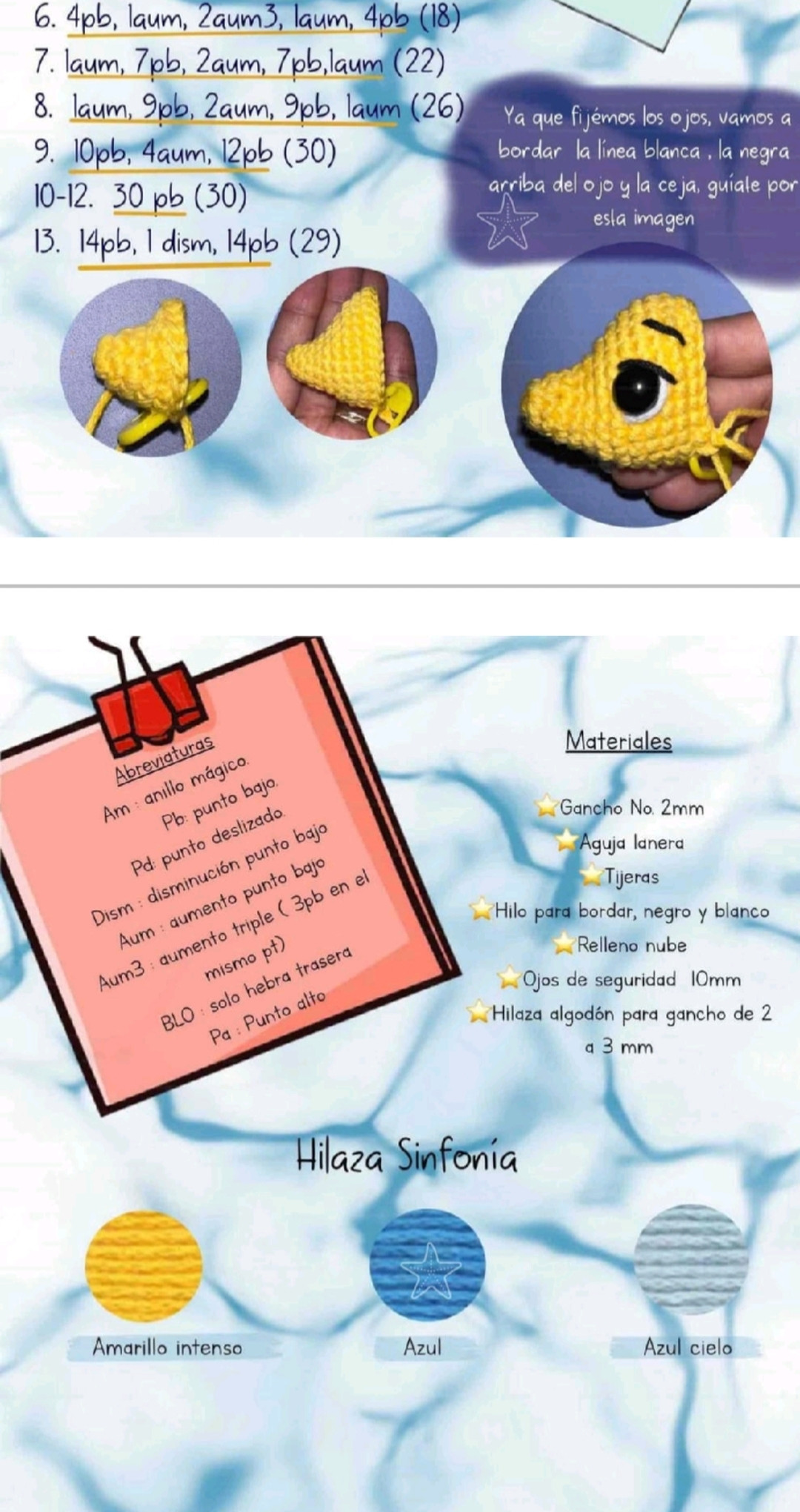 Patron Móc Len Búp bê Nàng tiên cá Ariel Amigurumi Chi Tiết