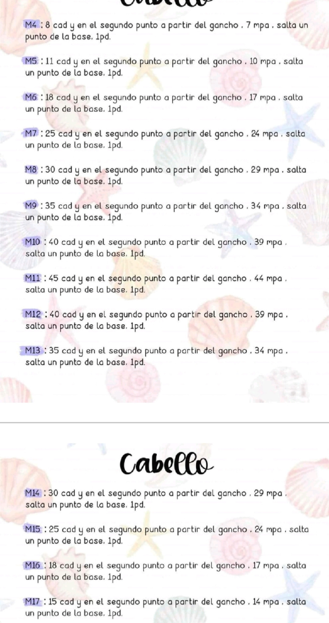 Patron Móc Len Búp bê Nàng tiên cá Ariel Amigurumi Chi Tiết