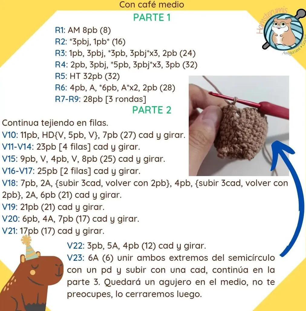 Patrón Móc Len Hamster Mặc Áo Capybara