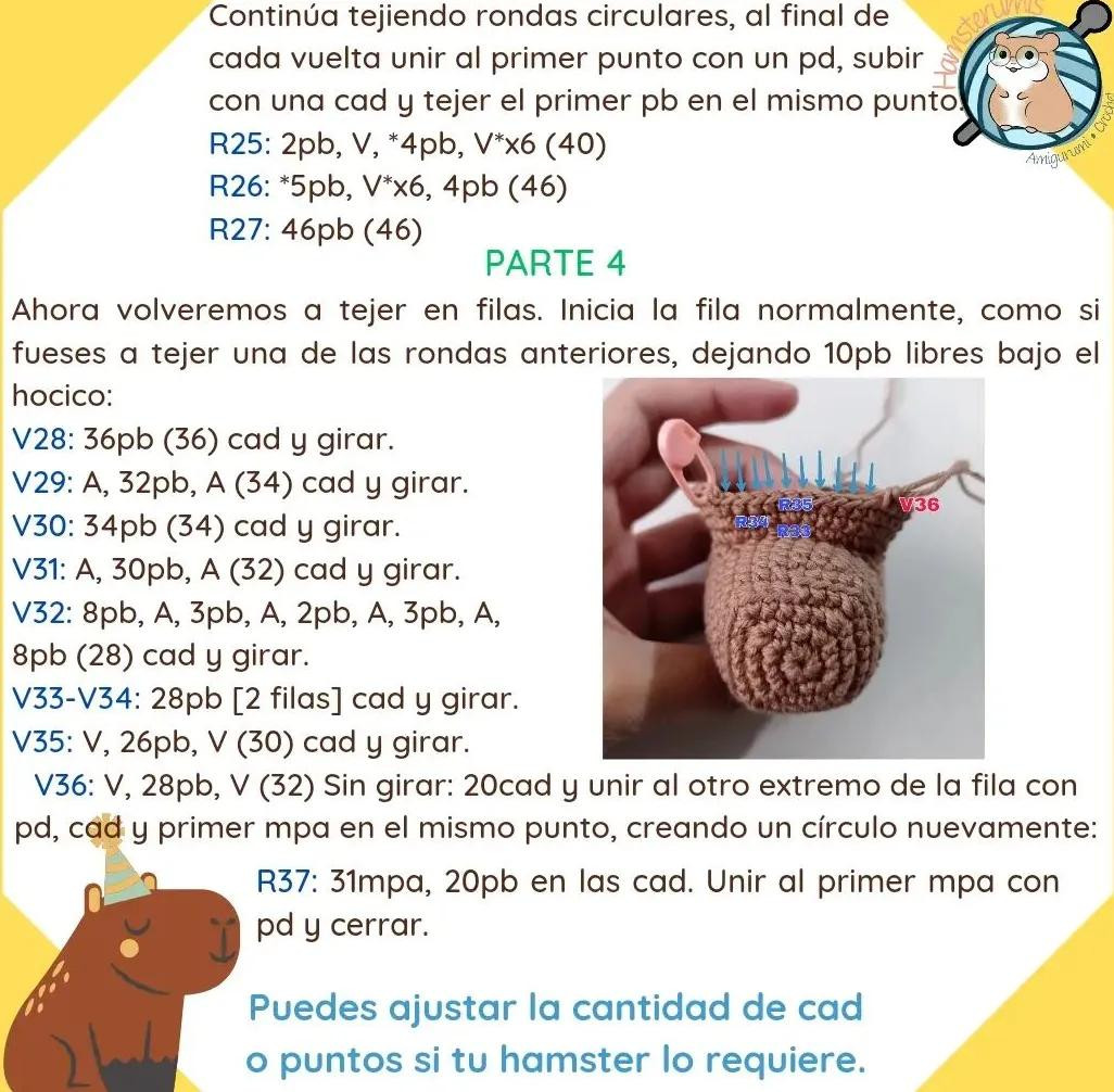 Patrón Móc Len Hamster Mặc Áo Capybara