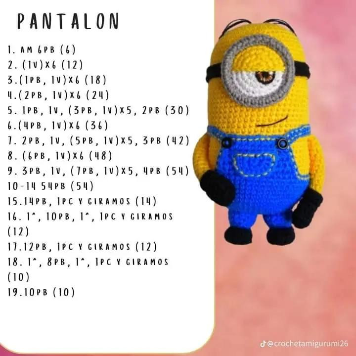 Patrón Móc Len Minion: Hướng Dẫn Chi Tiết Từng Phần