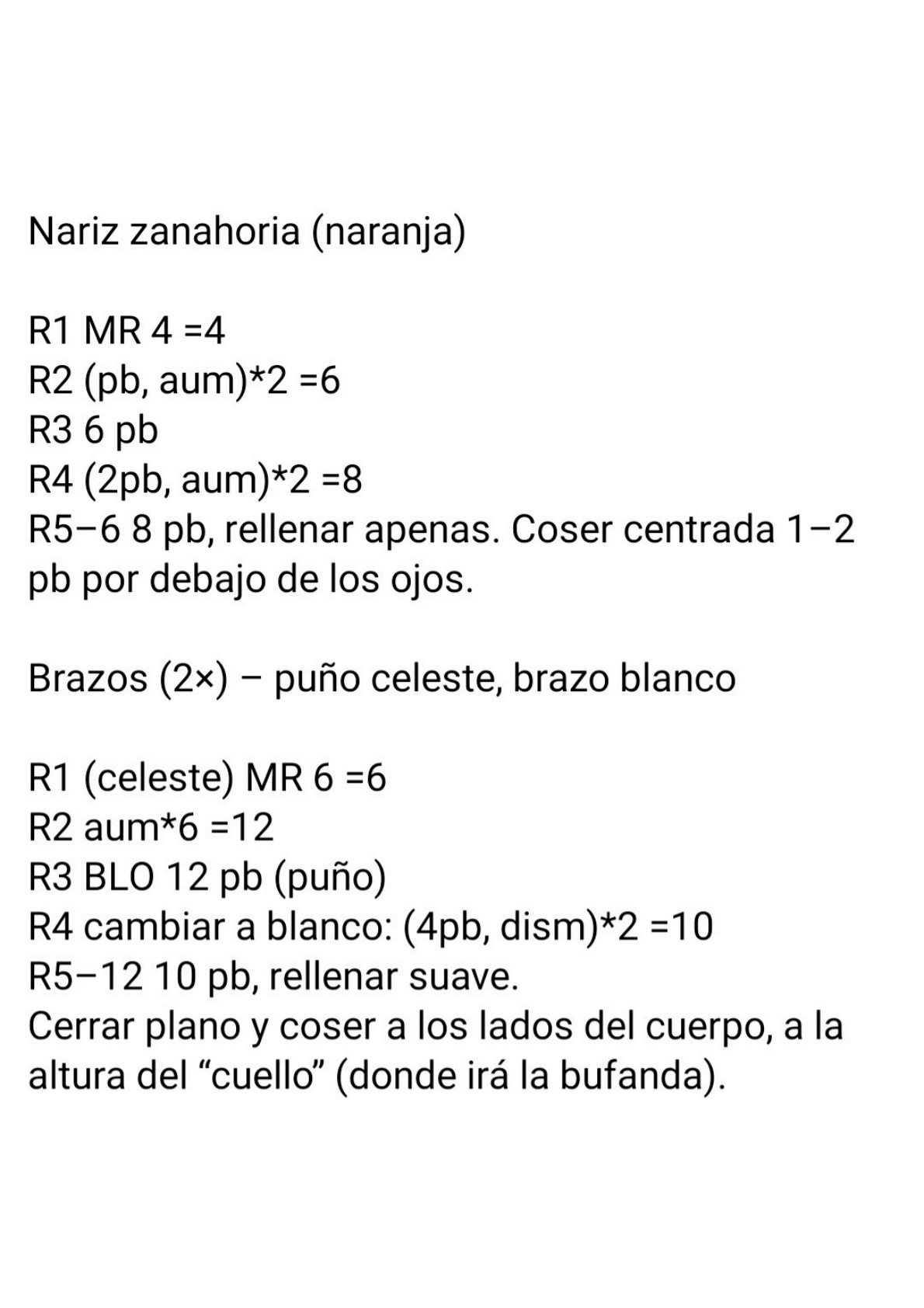 Patrón Móc Len Muñeco de Nieve Navidad con Sombrero y Bufanda